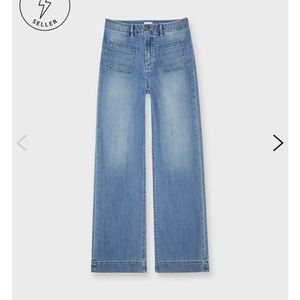 Ann Mashburn wide leg jeans (like new)